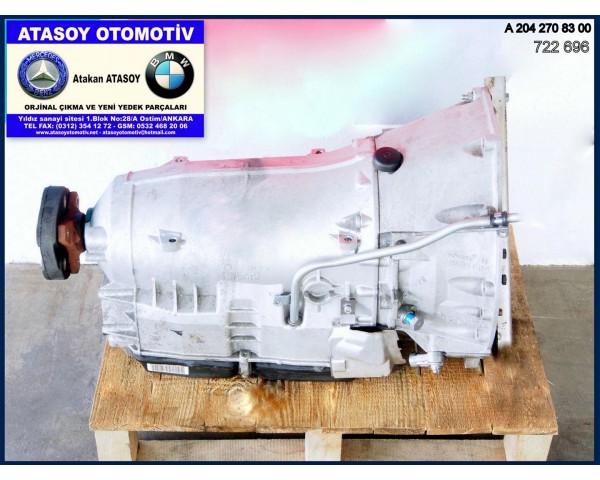 MERCEDES W204 C180CGI OTOMATİK ŞANZIMAN 722696 - 2042708300 - 2042710208 - 2202711901 A2042708300 A2042710208 A2202711901 R2042710208 R2202711901 GD017171.1 TORK 2212503502 - 11130L41 - 1042888149 L4 MERCEDES 7226960